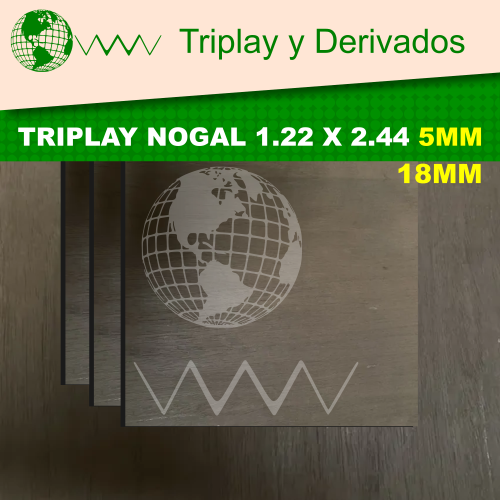 Triplay Nogal